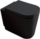Крышка-сиденье Galassia Meg11/5451NE черная, с микролифтом, петли хром