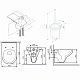 Унитаз AM.PM Gem FlashClean CK90H0303B подвесной с гигиеническим душем и ершиком с сиденьем микролифт