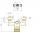 Душевая система Bronze de Luxe Windsor 10118/1DF Бронза