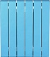 Радиатор биметаллический Rifar SUPReMO 500 6 секций, сапфир