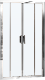 Душевая дверь в нишу Ravak 10DP4-130 Transparent, профиль хром