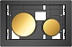 Кнопка смыва TECE Loop Modular 9240668 кнопка золотая, стекло на выбор