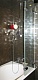Шторка на ванну GuteWetter Trend Pearl GV-862B правая 90 см стекло бесцветное, фурнитура хром