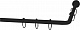 Карниз для ванны Grekon 1270-170/21BLK черный, с подвесом