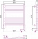 Полотенцесушитель электрический Сунержа Флюид 2.0 60x50 R