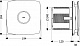 Вытяжной вентилятор Cata X-Mart 15 H matic inox