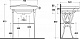 Консоль для раковины Galassia Ethos 8462 75 см