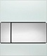 Кнопка смыва TECE Square Urinal 9242802 белое стекло, кнопка хром