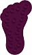 Коврик Ridder Slip-Not XXS 69513 фиолетовый, комплект 6 шт.