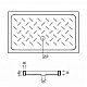 Душевой поддон прямоугольный керамический RGW CR (Глубина 35) 80x120 19170382-01