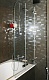 Шторка на ванну GuteWetter Trend Pearl GV-862B правая 120 см стекло бесцветное, фурнитура хром