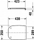 Комплект Унитаз подвесной Duravit D-code 45700900A1 безободковый + Система инсталляции для унитазов AlcaPlast Sadromodul AM101/1120-001 с белой кнопкой и шумоизоляцией