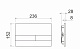 Комплект Унитаз подвесной Ceramicanova Metric Rimless CN3007 с микролифтом, безободковый + Система инсталляции для унитазов Ceramicanova Envision Flat CN1002B кнопка черная матовая + шумоизоляционной панелью