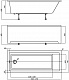 Акриловая ванна Акватек Eco-friendly София прямоугольная 150х70 см