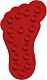Коврик Ridder Slip-Not XXS 69506 красный, комплект 6 шт.