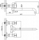 Смеситель D&K Torhall Hessen DA1413341 универсальный