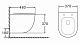 Унитаз подвесной AZARIO MORANO безободковый в комплекте с сиденьем микролифт, белый (AZ-450W)