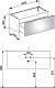 Тумба с раковиной Keuco Plan 100 см, инокс