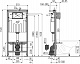 Комплект Унитаз подвесной Duravit D-code 45700900A1 безободковый + Система инсталляции для унитазов AlcaPlast Sadromodul AM101/1120-001 с кнопкой, шумоизоляцией и гигиеническим душем
