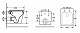 Унитаз подвесной Azario Teramo безободковый,  квадратный с системой антивсплеск (Торнадо) в комплекте с сидением микролифт (AZ-0052-UQ)