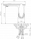 Смеситель Rossinka RS30-11W для раковины, с донным клапаном