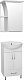Тумба с раковиной Style Line Эко Стандарт №9/1Б 50 белая (уценка: выставочный экземпляр)