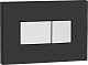 Кнопка смыва OLI Karisma 641017 черная, кнопка хром
