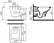 Комплект Унитаз подвесной Bien Dor с биде + Система инсталляции для унитазов AlcaPlast Sadromodul AM101/1120-001 с кнопкой и шумоизоляцией