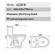 Унитаз компакт напольный Azario Trend с бачком и сиденьем микролифт (AZ2018-P)