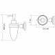 Дозатор для жидкого мыла WasserKRAFT Ammer K-7099 