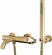 Смеситель Migliore Ermitage Mini 28589 для ванны с душем, белый - бронза
