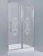 Дверь для душевого уголка Cezares Giubileo 60/60 R, стекло с узором, хром
