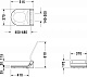 Крышка-сиденье Duravit Starck SensoWash 610001 002000300 с микролифтом, петли хром, функция биде