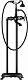 Смеситель Timo Nelson 1900/03Y-CR для ванны с душем, напольный, черный