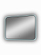 Зеркало Континент Torry Led с фоновой подсветкой, бесконтактным сенсором, черной окантовкой 1000х700 ЗЛП1528