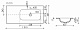 Умывальник накладной прямоугольный Element 1010*457*137мм, чаша справа Ceramica Nova CN7015