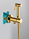 Гигиенический душ со смесителем ALMAes Benito AL-859-08 С ВНУТРЕННЕЙ ЧАСТЬЮ, золото