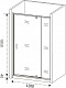 Душевая дверь в нишу Good Door Orion WTW-PD-120-C-CH