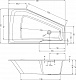 Акриловая ванна Riho Rething Space BR1800500000000 L, 180х110