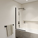 Шторка на ванну RGW SC-109B 411110906-14, 60x150, черный, прозрачное стекло