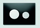 Кнопка смыва TECE Loop 9240656 черное стекло, кнопка хром